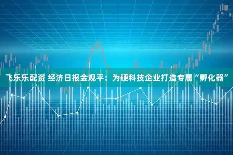 飞乐乐配资 经济日报金观平：为硬科技企业打造专属“孵化器”