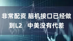 非常配资 脑机接口已经做到L2   中美没有代差